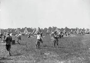 D.C. National Guard in Camp, 1915. Creator: Harris & Ewing. D.C. National Guard in Camp, 1915. Creator: Harris & Ewing