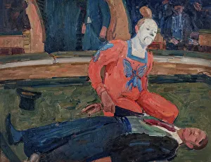 Taking Pulse Prints: He is Dead, 1910. Creator: Gosta von Hennigs