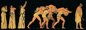 Oath Gallery: The Dead Brothers, 1880. Artist: Flaxman