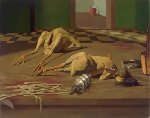 Dead Chickens, 1926. Creator: Scholz, Georg (1890-1945)