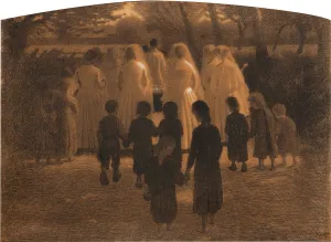 Pastel On Cardboard Collection: The Dead Child (Il morticino)