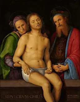 Serenity Prints: Dead Christ With Joseph Of Arimathea And Nicodemus (Sepulcrum Christi)