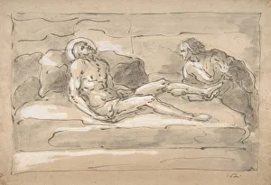 The Dead Christ Mourned by the Magdalen Who Venerates the Wounds on His Feet, 1787-1863