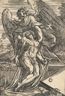 Dead Body Collection: The Dead Christ supported by an angel, 1582. Creator: Giuseppe Scolari