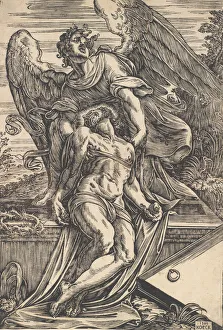 Dead Body Collection: The Dead Christ supported by an angel, 1582. Creator: Giuseppe Scolari