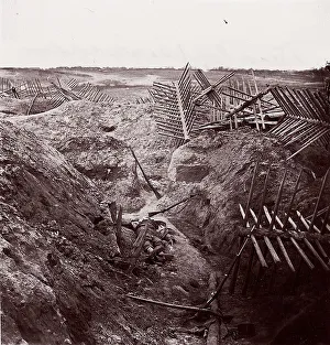 Dead Confederates, Fort Mahone, 1864. Creator: Thomas C. Roche