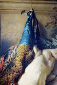 Peacock Feather Prints: Dead Game, 1829. Creator: Edward Coleman