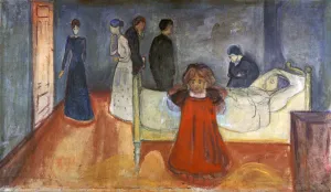 Sadness Prints: The Dead Mother and Child, 1897-1899. Artist: Edvard Munch