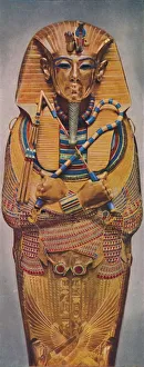 Our Wonderful World Prints: The Dead Pharoahs Golden Coffin, c1935