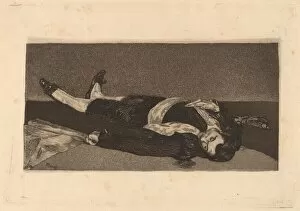 Manet Gallery: Dead Toreador (Torero mort), 1868. Creator: Edouard Manet