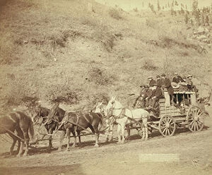 Travelling Collection: The last Deadwood Coach Last trip of the famous Deadwood Coach, 1890. Creator: John C. H. Grabill