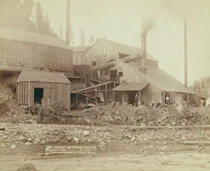 Grabill Prints: Deadwood and Delaware Smelter at Deadwood, SDak, 1890. Creator: John C. H. Grabill