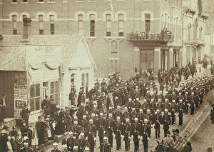 Organisation Collection: Deadwood Grand Lodge IOOF of Dakotas Street Parade, May 21, 1890, 1890. Creator: John C. H. Grabill
