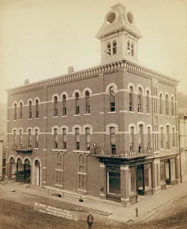 Grabill Prints: Deadwood's pride The elegant City Hall, 1890. Creator: John C. H. Grabill