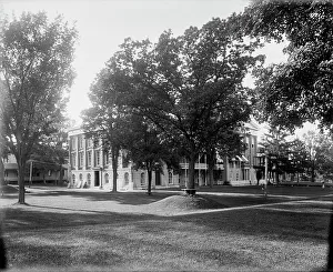 Madhouse Prints: Deaf and Dumb Asylum, Jacksonville, Ill. between 1880 and 1901. Creator: Unknown