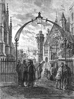 Deans Yard, Westminster, 1872. Creator: Gustave Doré