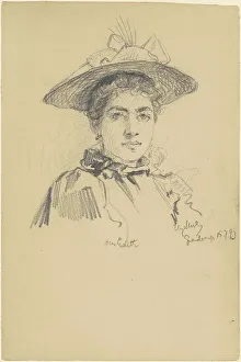 Graphite On Wove Paper Prints: Dear Edith, 1893. Creator: Henry Mosler