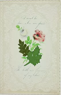 Lower Case Collection: Dearest Tis Time Alone (valentine), c. 1840. Creator: George Meek