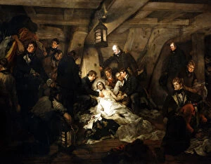 Images Dated 7th March 2007: The death of Admiral Lord Nelson, 1805 (1807).Artist: Arthur William Devis