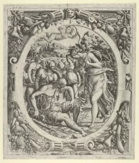 Adonis Collection: The Death of Adonis, 1535-55. Creator: Jean Mignon