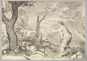 Adonis Collection: Death of Adonis. Creator: Claude Mellan
