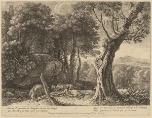 Death of Adonis. Creator: Herman van Swanevelt