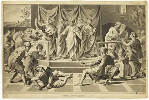 Constable John Prints: Death of Ananias, 1795. Creator: John Constable