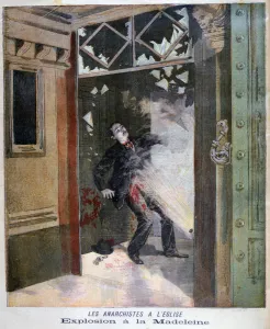 Death of the anarchist Jean Pauwels in the Church of la Madeleine, Paris, 1894 Death of the anarchist Jean Pauwels in the Church of la Madeleine, Paris, 1894