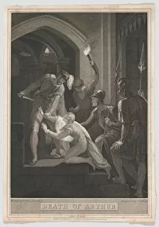Hamilton William Gallery: The Death of Arthur, 1793. Creator: James Fittler