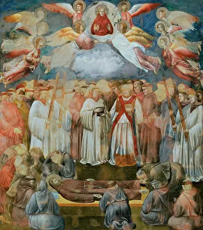 Assisi Prints: Death and Ascension of Saint Francis (from Legend of Saint Francis)