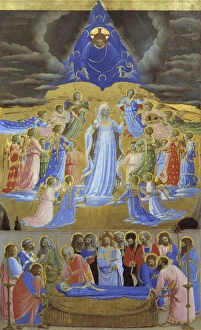 Glorification Of The Virgin Gallery: Death and Assumption of the Virgin, ca 1432. Artist: Angelico, Fra Giovanni, da Fiesole (ca)