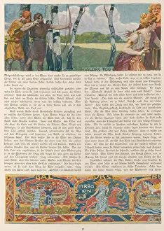Siegmund Collection: The Death of Baldr (Left site). From Valhalla: Gods of the Teutons, c. 1905