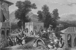 Sands Collection: Death of Bishop Heber, 1846. Artist: James Sands