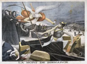 The death of Bismarck, 1898. Artist: F Meaulle