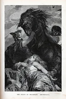 Franks Prints: The Death of Brunhilde, (Brunehaut), 1882. Artist: Anonymous