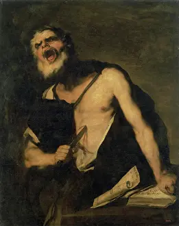 Shouting Prints: Death of Cato, 1680s. Creator: Luca Giordano