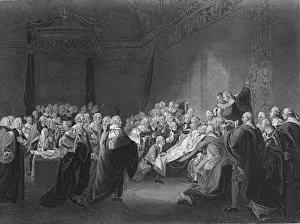 Whig Prints: Death of Chatham, 1859. Artist: Francis Nicholson