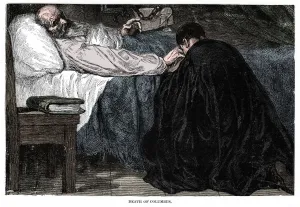 Death of Christopher Columbus, 1506, (1872). Artist: Unknown Death of Christopher Columbus, 1506, (1872). Artist: Unknown