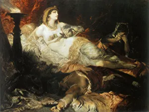 Cleopatra Prints: The Death of Cleopatra, 1875. Artist: Hans Makart