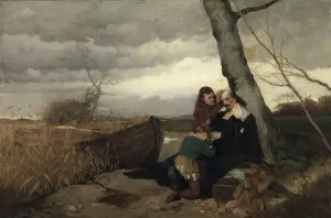 Eilif Peterssen Prints: The Death of Corfitz Ulfeldt, 1873-1874. Creator: Eilif Peterssen
