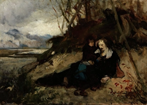 Eilif Peterssen Prints: The Death of Corfitz Ulfeldt, 1874. Creator: Eilif Peterssen