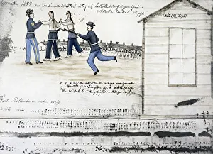 Nebraska Prints: The death of Crazy Horse, Fort Robinson, Nebraska, USA, 1877 (c1900)