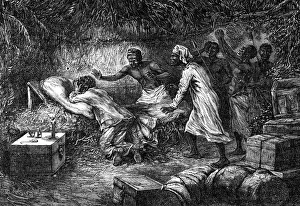 Livingstone Prints: Death of David Livingstone, Scottish missionary and explorer, 1 May 1873 (1877)