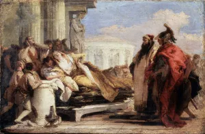 Tiepoli Prints: The Death of Dido, 1757-1760. Artist: Giovanni Battista Tiepolo