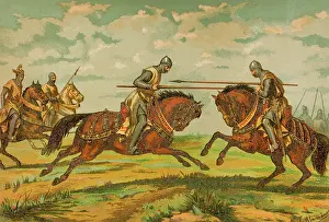 Death of Don Pedro de Ahones, Aragonese knight, servant of King Peter III of Aragon, (1889). Creator: Unknown