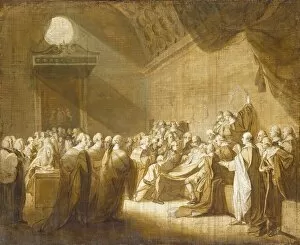 House Of Peers Gallery: The Death of the Earl of Chatham, 1779. Creator: John Singleton Copley