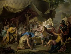 Fatal Prints: The Death of Epaminondas, 1726. Creator: Isaac Walraven