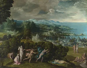 Eurydice Prints: The Death of Eurydice, ca 1550-1565. Artist: Niccolo dell Abate (1509 / 12-1571)