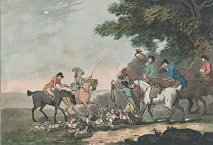 Foxhunting Collection: The Death, February 1, 1789. February 1, 1789. Creator: Thomas Rowlandson