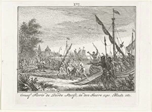 Antioch Collection: The Death of Floris III of Holland at Antioch, 1784. Artist: Fokke, Simon (1712-1784)